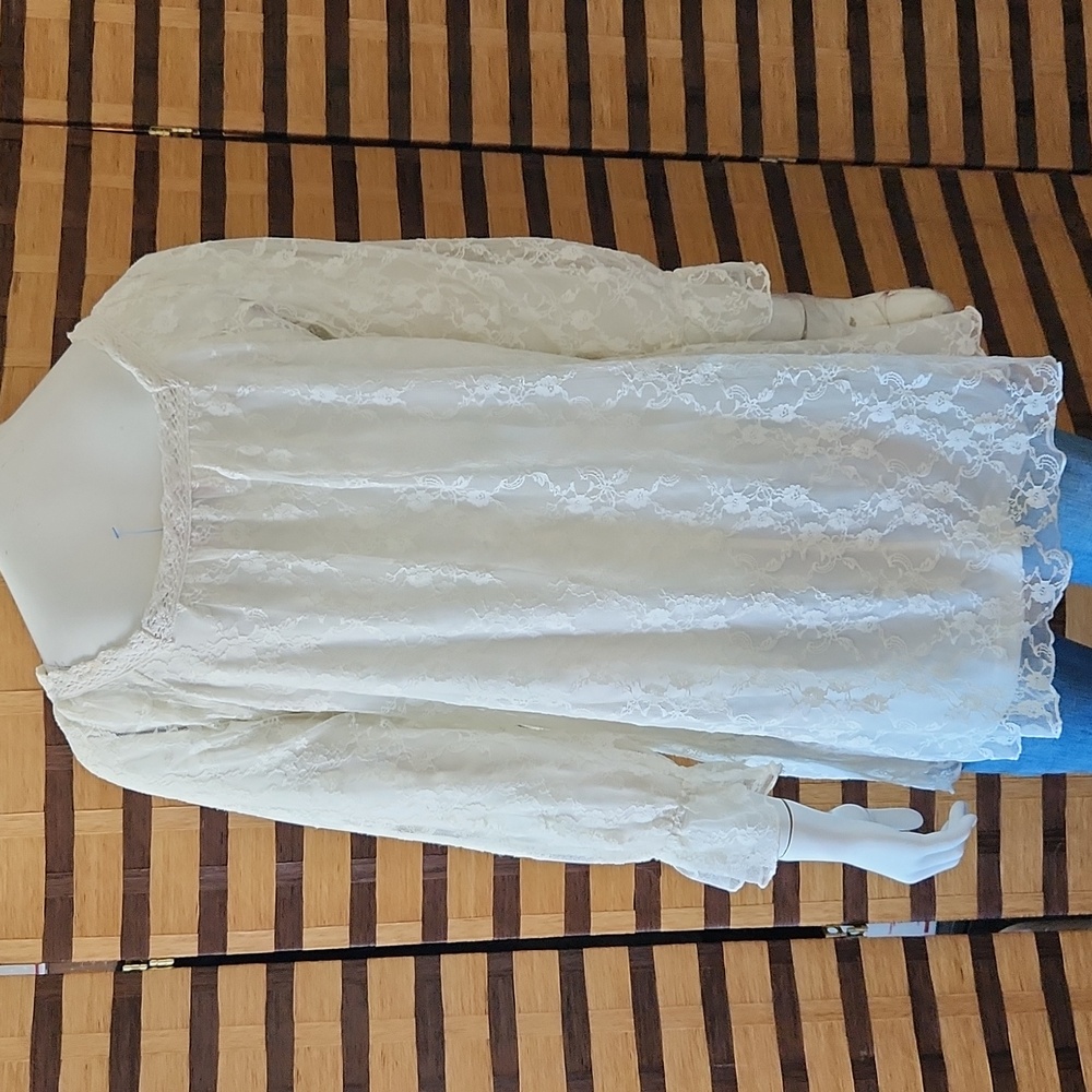 V Cristina lace overlay top - Picture 7 of 9